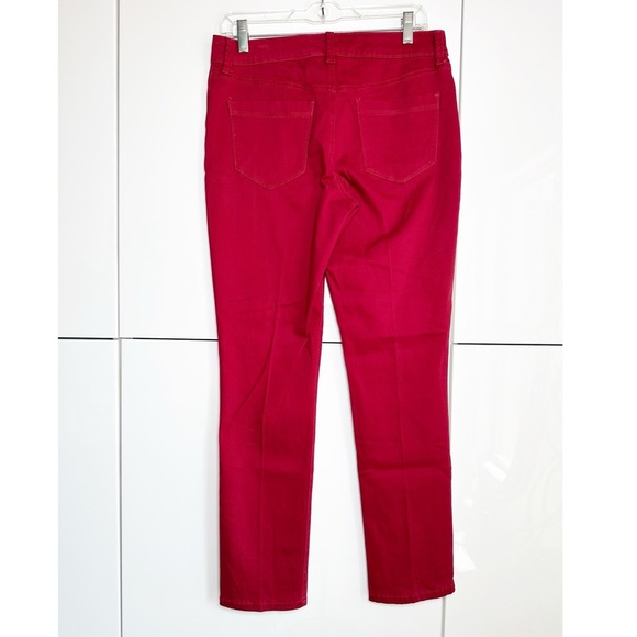 Bandolino Woman's  Amy Red Pants Size 6 Straight Leg - Picture 3 of 7